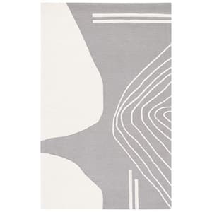 Rodeo Drive Gray/Ivory 8 ft. x 10 ft. Abstract Area Rug