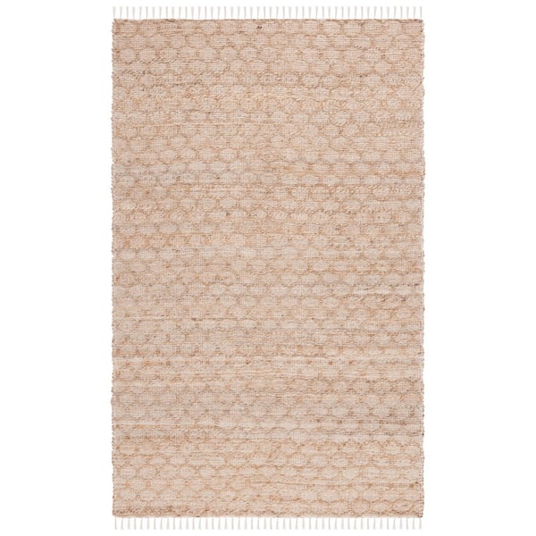 Cape Cod 5 ft. x 8 ft. Ivory/Natural Trellis Lattice Area Rug