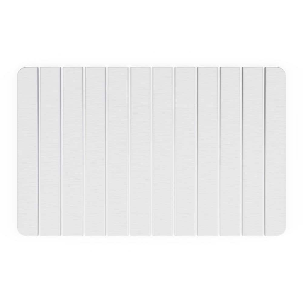 Reviews for castellousa 34 in. x 21 in. Quick Dry Large Slatted White