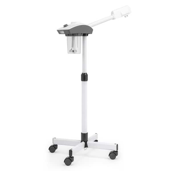 Karl home Facial Steamer with Extendable Arm for Deep Cleaning in White