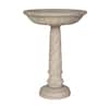MPG 22 in. Dia Special Aged Granite Finish Cast Stone Fiberglass Birdbath PF6044SAG
