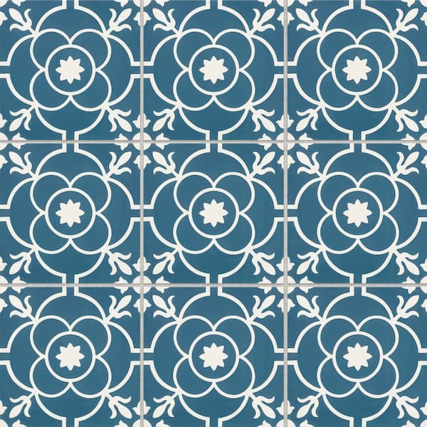Bedrosians Remy Square 8 in. x 8 in. Brigette Cement Tile (5.33 sq. ft./Case)