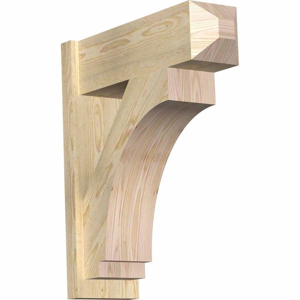 Ekena Millwork 8 in. x 28 in. x 24 in. Imperial Craftsman Rough Sawn Douglas Fir Outlooker