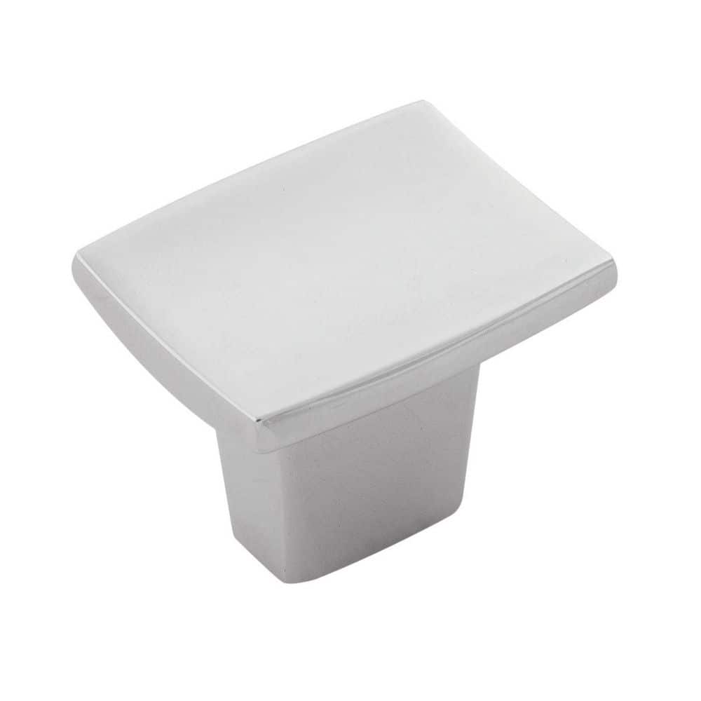 Channel Collection Knob 1.25 in. x 1 in. (32mm x 25mm) Polished Chrome Rectangle Cabinet Knob price history on PriceWatchPro