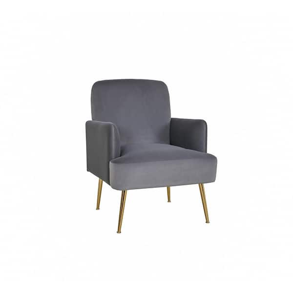 Unbranded Modern Accent Pink Foam Upholstery Armchair with Metal Legs