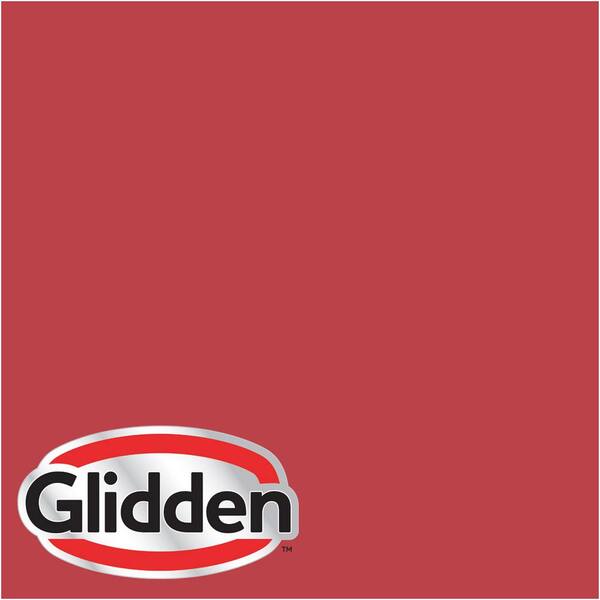 Glidden Premium 1-gal. #HDGR40U Poinsettia Red Flat Latex Exterior Paint