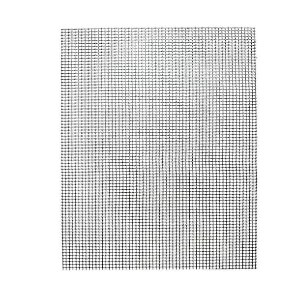 Nonstick Grill Mesh Mat 3-Piece PTFE Fiberglass Easy Clean Outdoor BBQ Grill Pan for Gas Charcoal Electric in Black