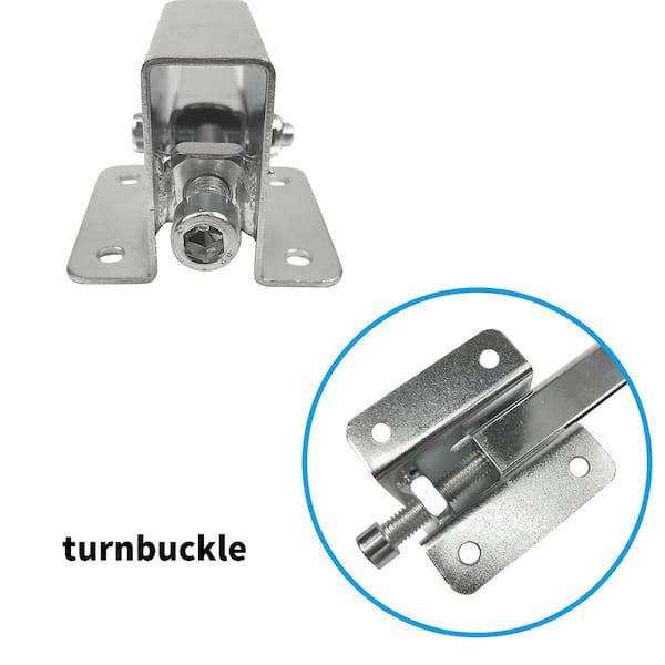 Numhew 12.5 in. H x 4 in. W x 2 in. D Silver Steel Undermount Sink Brackets, Sink Repair Kit System (6-Pack)