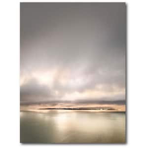 Golden Horizons 16 in. x 20 in. Gallery-Wrapped Canvas Wall Art