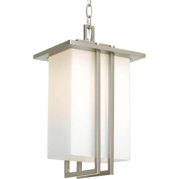 Progress Lighting Dibs Collection 1-Light Brushed Nickel Hanging Lantern-DISCONTINUED