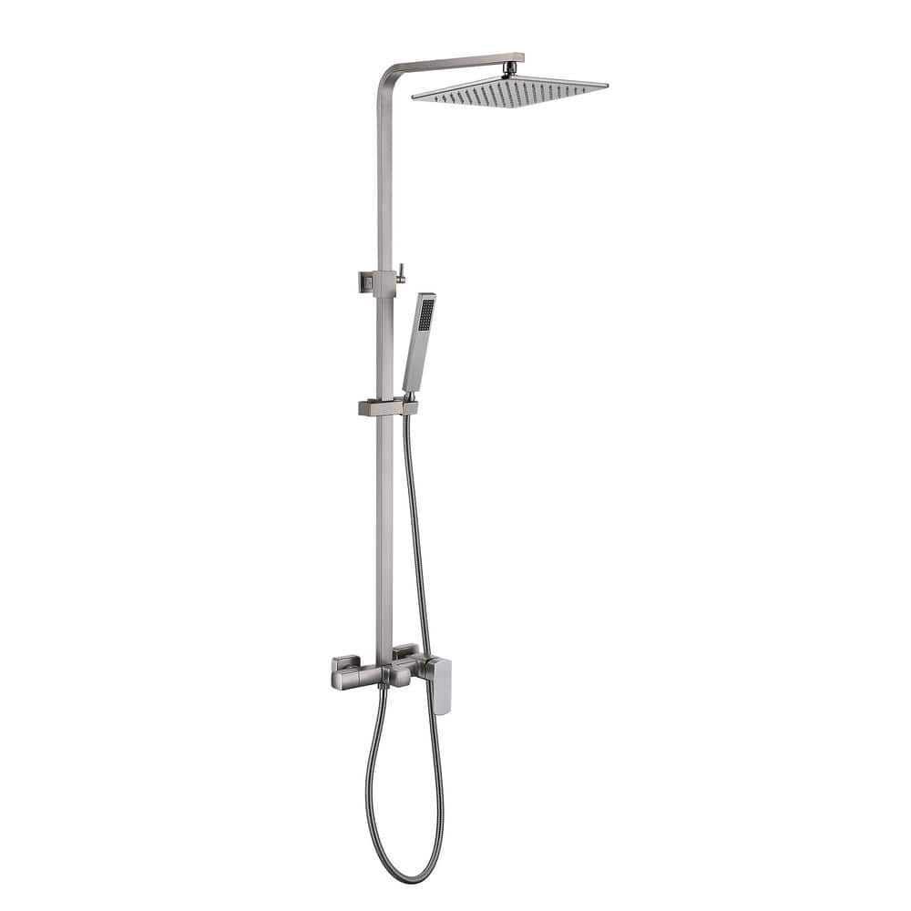3-Spray Tub and Shower Faucet 1.8 GPM Shower Kit with Hand Shower in Brushed Nickel (Valve Included) price history on PriceWatchPro