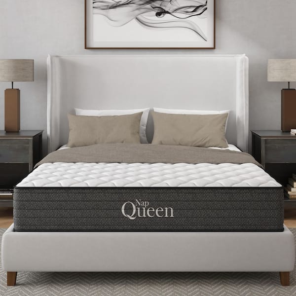 Materasso NapQueen Valeria 8 Cm Twin Con Memory Foam E Gel Rinfrescante, Bianco/Orchidea Flyaway
