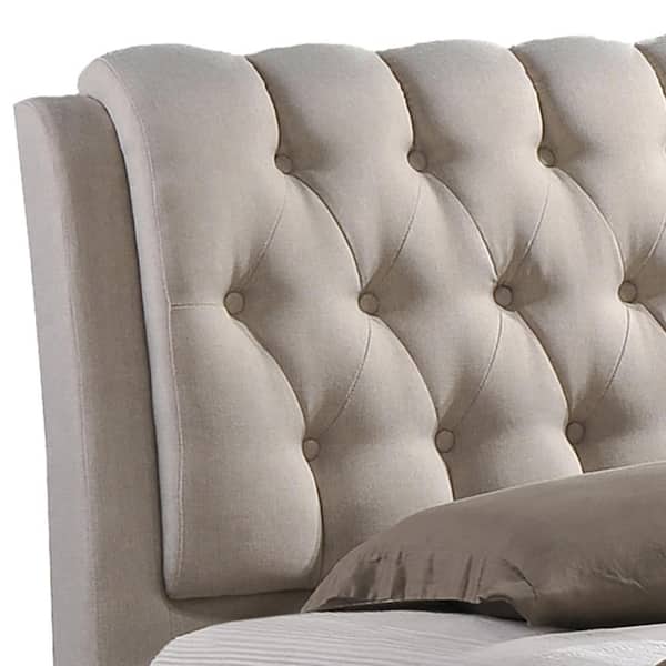 あC3-Studioベジット Baxton Studio Ainge Transitional Beige Fabric Upholstered