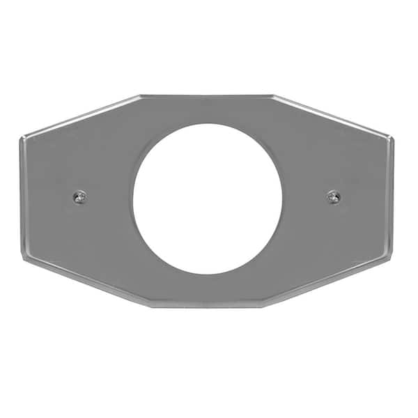 JONES STEPHENS Stainless Steel 7-1/4 in. H x 13 in. W 1-Hole Tub/Shower Remodeling/Repair Cover Plate