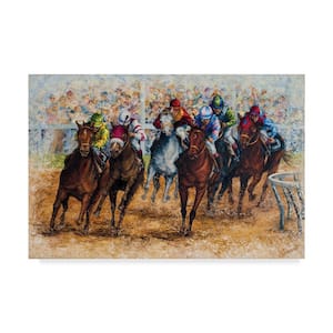The Derby by Sher Sester Floater Frame Sports Wall Art 12 in. x 19 in.