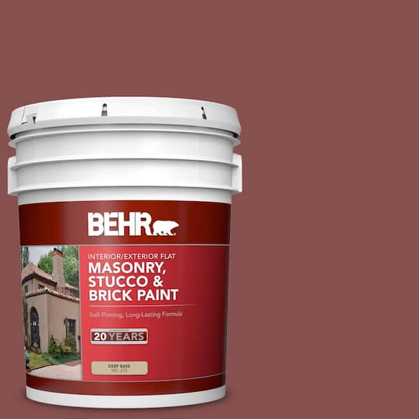 5 gal. #160F-6 Boston Brick Flat Interior/Exterior Masonry, Stucco and Brick Paint