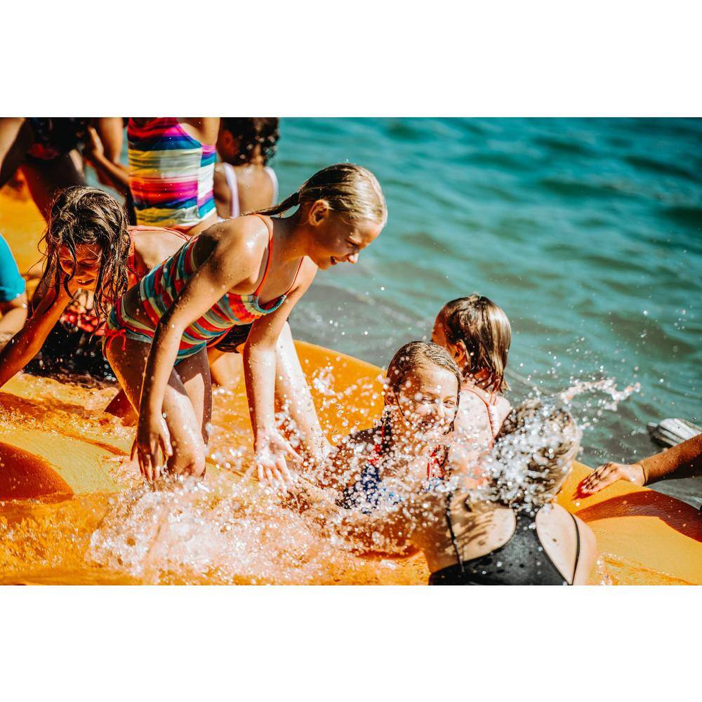9x6 ft Orange and Green Foam Floating Water Mat