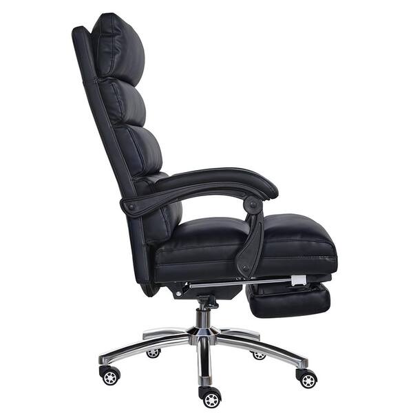 XIZZI Dark Brown Office Chair Traditional Ergonomic Adjustable