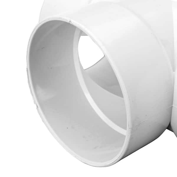 NDS PVC S&D Tee, 4 in. Hub X Hub X Hub 4P01 - The Home Depot
