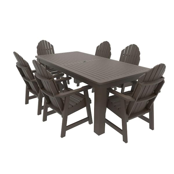 Highwood 7-Pieces Recycled Plastic Outdoor Dining Set Muskoka