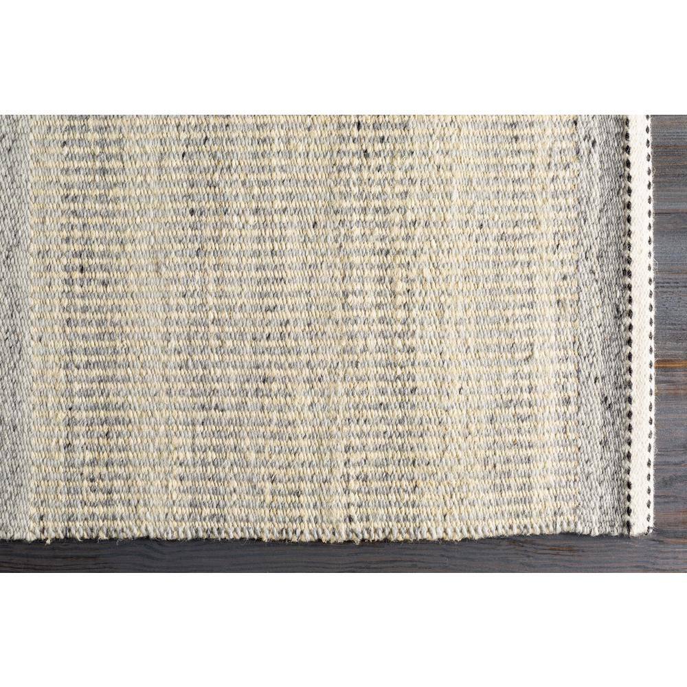 Handmade Lessie 6' x 9' Flat Woven Wool-Blend Gray Area Rug