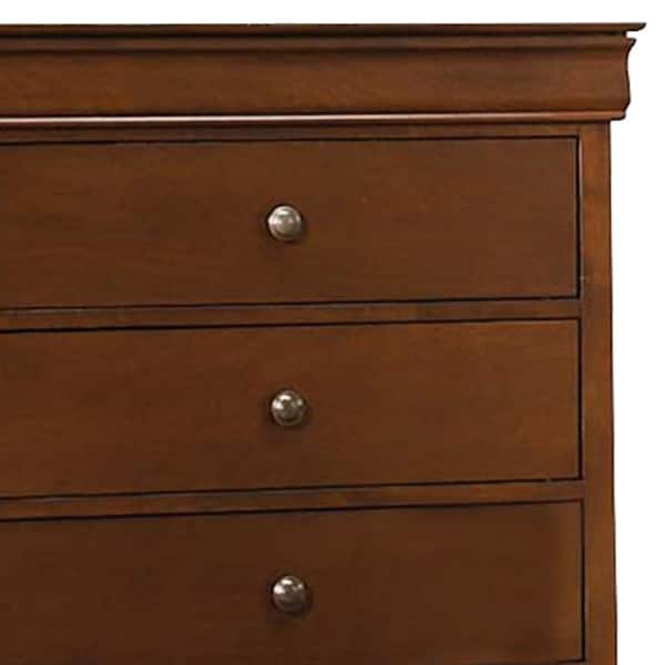 Picket House Furnishings Brinley 5-Drawer Cherry Chest of Drawers CN600CH -  The Home Depot