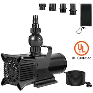 Submersible Water Pump 2100GPH Pond Pump 20 ft. Lift Height 180W 360° Outflow for Waterfall Fountain Garden Irrigation