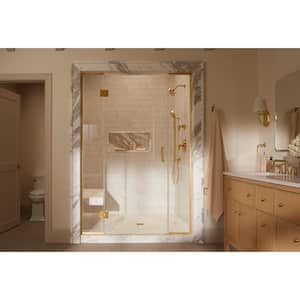 Castia By Studio McGee Rite-Temp 1-Handle Shower Trim Kit 1.75 GPM in Vibrant Brushed Moderne Brass