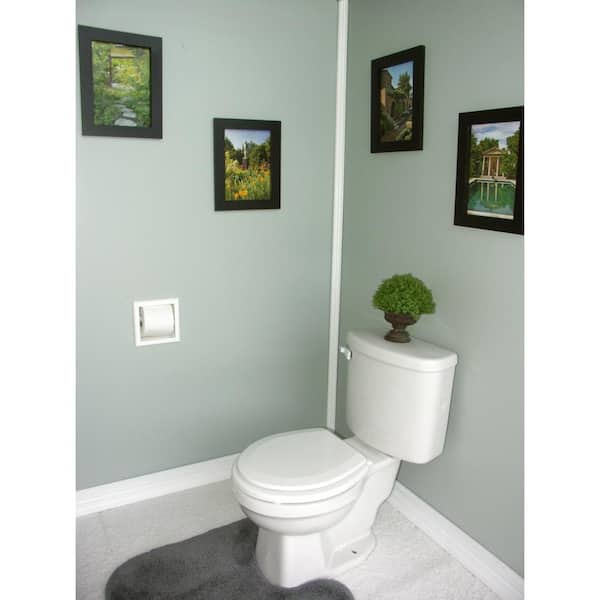 Monterey-15 Combination Toilet Paper Holder Recessed Magazine Rack - WG  Wood Products