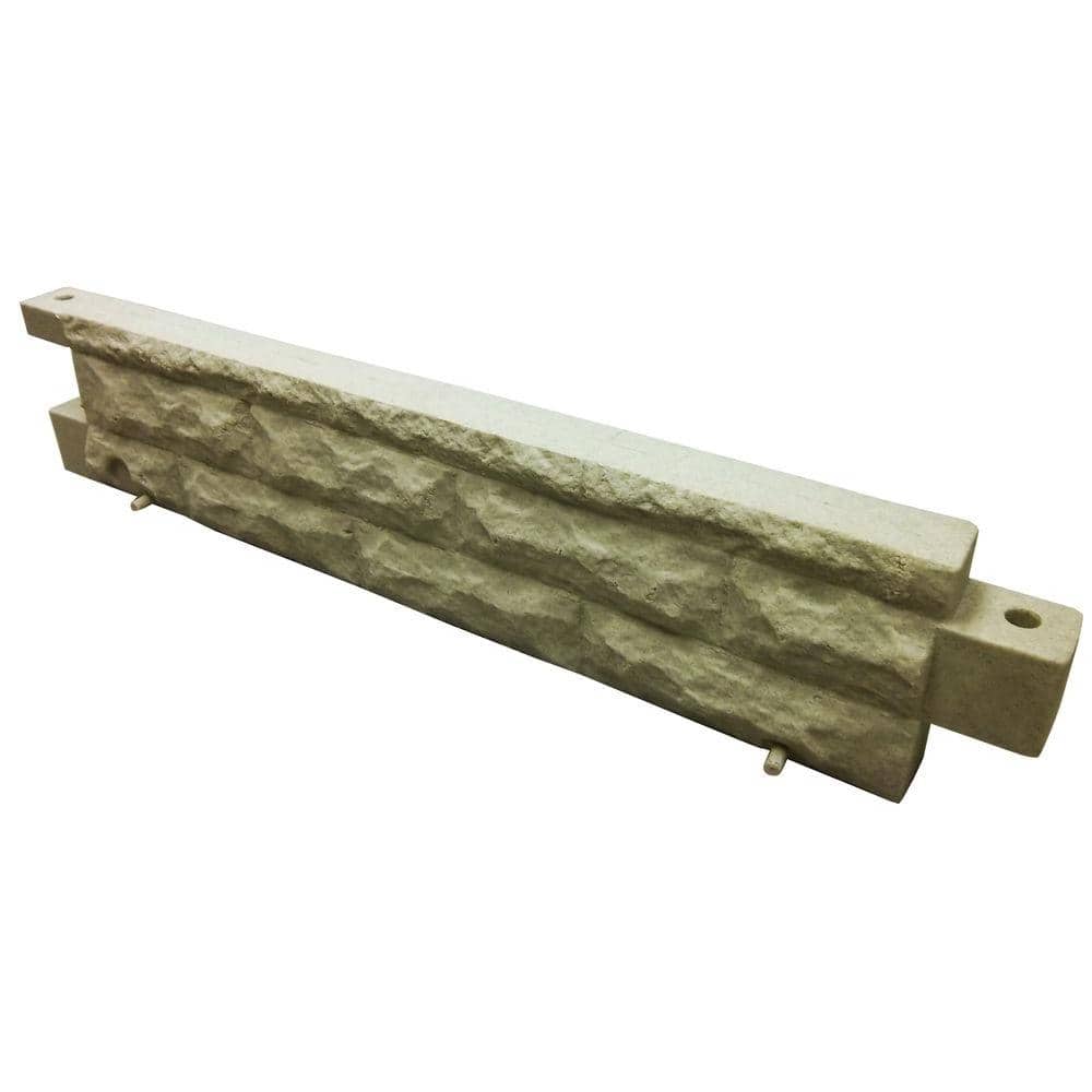 10 in. Polyethylene Garden Wizard Landscape Border Sandstone