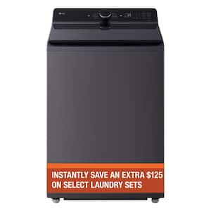 5.3 cu. ft. SMART Top Load Washer in Matte Black with Agitator, Easy Unload and TurboWash3D Technology