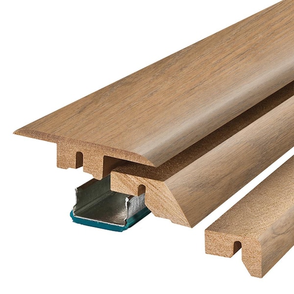 PERFORMANCE ACCESSORIES BAGEL 0.75 in. T x 2.37 in. W x 78.7 in. L Textured Wood Look Laminate Moulding/Trim 4 in 1 Molding