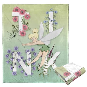 Tinkerbell Botanical Pixie Silk Touch Multi-Colored Throw Blanket