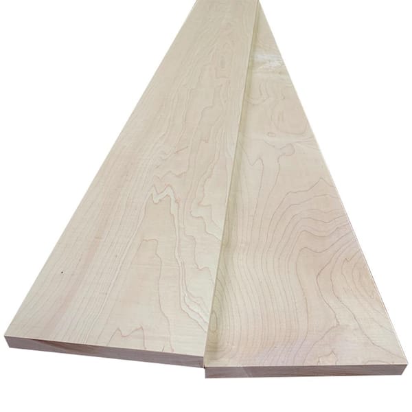 Swaner Hardwood 1 in. x 8 in. x 8 ft. Maple S4S Board (2-Pack)