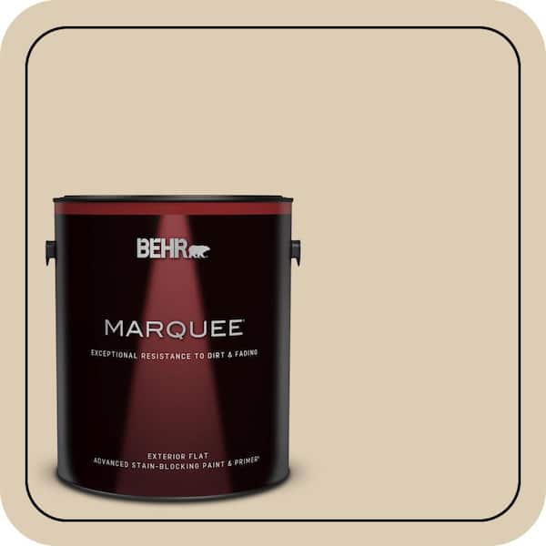 BEHR MARQUEE 1 gal. #QE-27 Estate Limestone Flat Exterior Paint & Primer