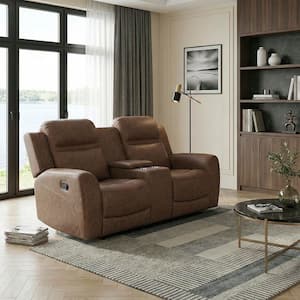 Lazzara Driscoll 74.5 in. W Gray Microfiber Double Manual