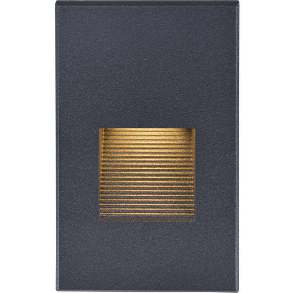 Bronze Vertical LED Step Light with Metal Finish