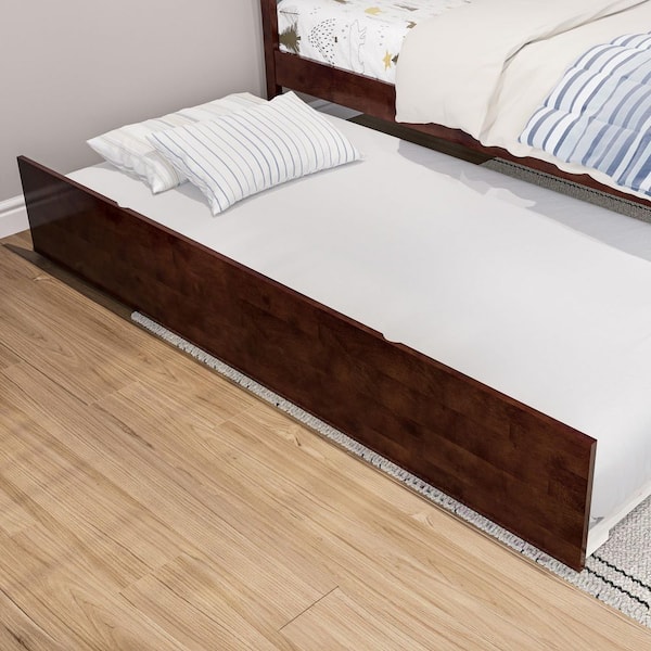 Urban Walnut Twin Trundle Bed