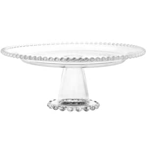 Sereno 1-Tier 12in Clear Glass Pedestal Cake Stand