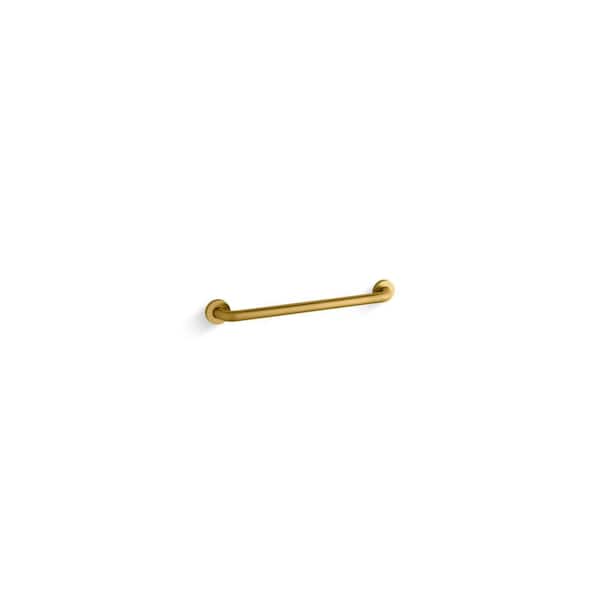 Contemporary 18 in. Grab/Assist Bar in Vibrant Brushed Moderne Brass