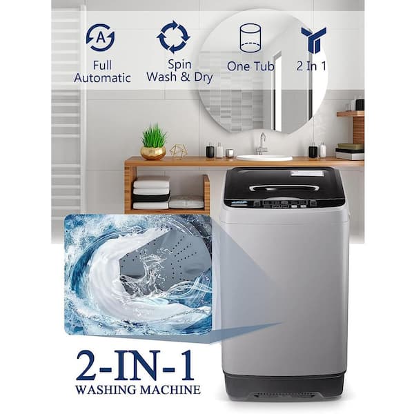 Fully Automatic 0.6 cu. ft. Top Load Washer in Gray