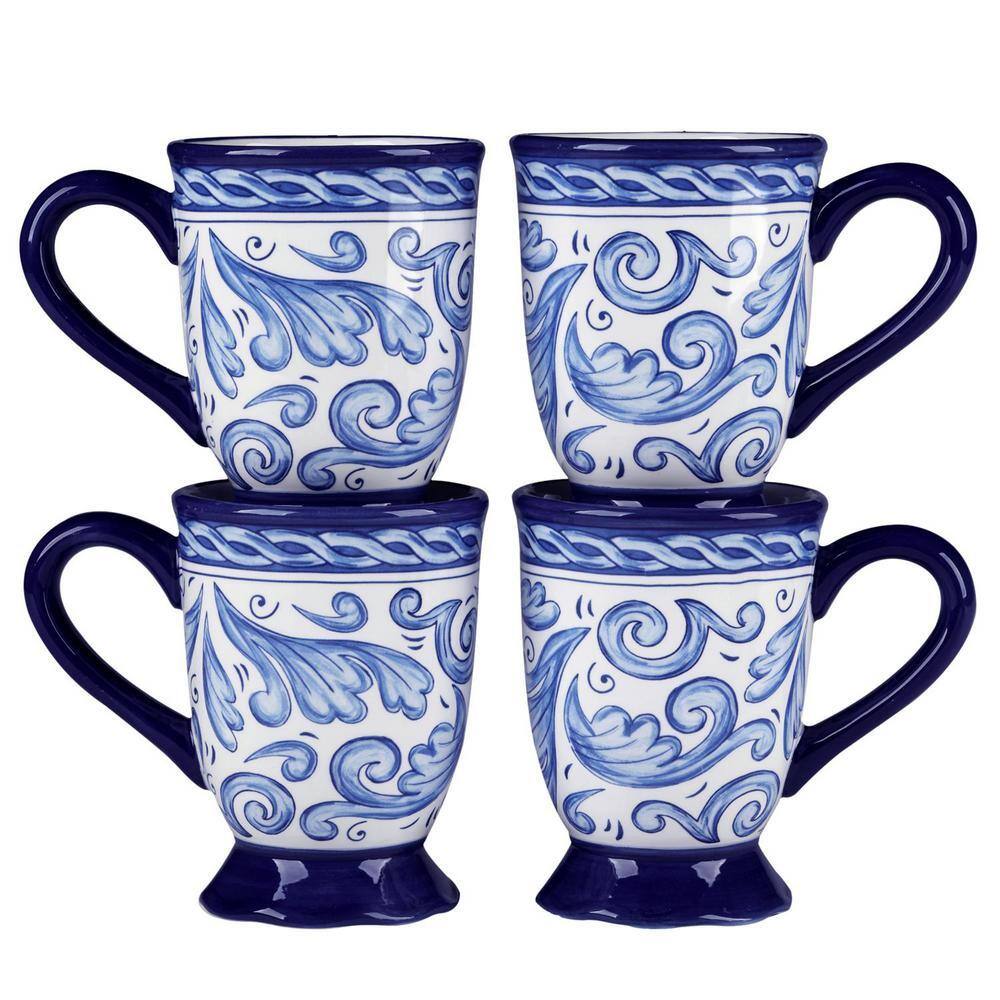 Pavilion - Tazza Da Caffè 'Beautiful Friend' 12 Oz Con Design Floreale Rosso E Scatola Regalo - Porcellana Con Dettagli Oro