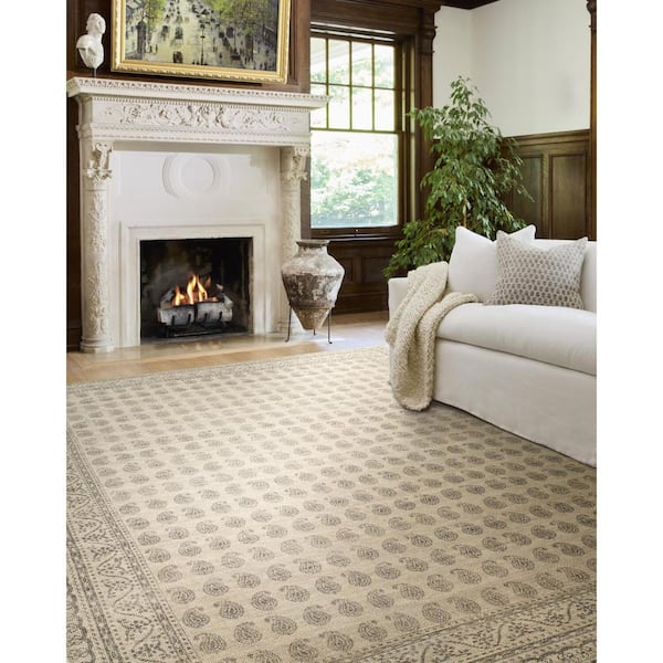 Nabela Noor Home Alo Medium Grey Traditional Area Rug, 6 x 9