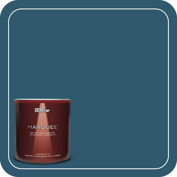 BEHR MARQUEE 1 qt. #S-H-540 Quiet Storm Matte Interior Paint & Primer