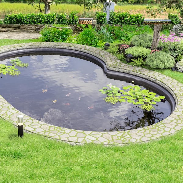 Pond Liner 20 ft. x 25 ft. Pond 45 Mil Thickness Pliable EPDM Material for Fish/Koi Ponds Water Gardens, Black