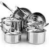 Cooks Standard Classic 10-Piece Stainless Steel Cookware Set 02631 ...