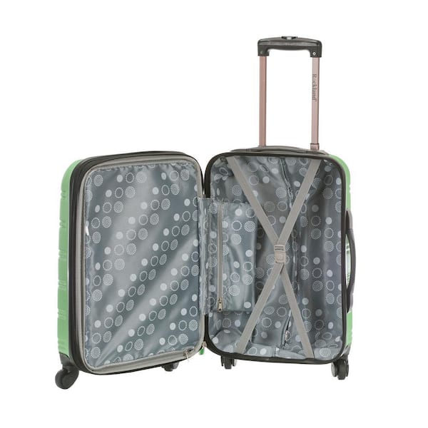 Rockland Melbourne 3-Piece Hardside Spinner Luggage Set, Lime F160