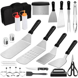 Dyiom Professional Black and ABS Plastic Handle 16-Peace Stainless Steel  Outdoor Kitchen Accessories Kit B092ZKK382 - The Home Depot