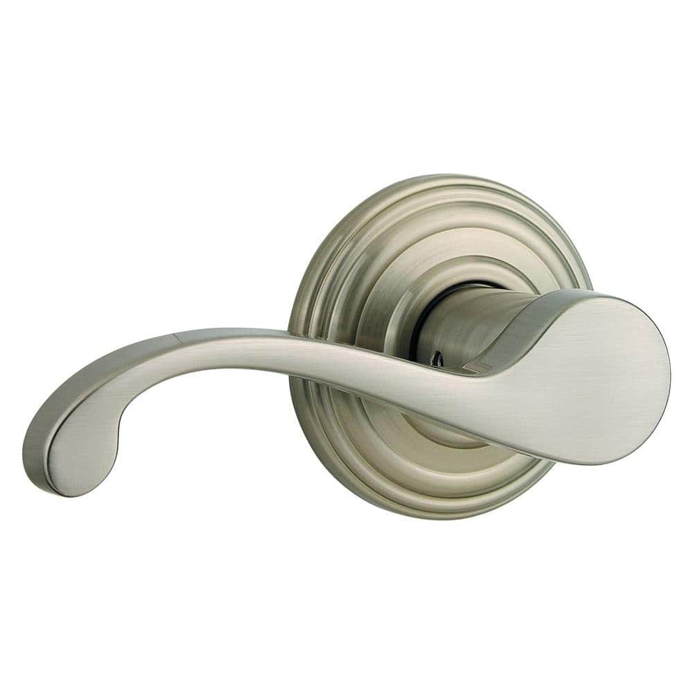 Kwikset Commonwealth Satin Nickel Passage Hall/Closet Door Handle with  Microban Antimicrobial Technology 97200-641 The Home Depot