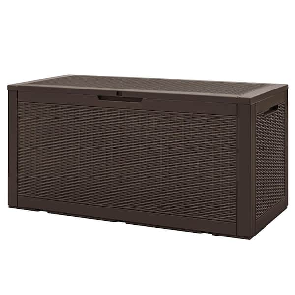 Unbranded 100 Gal. Deep Brown Resin Deck Box